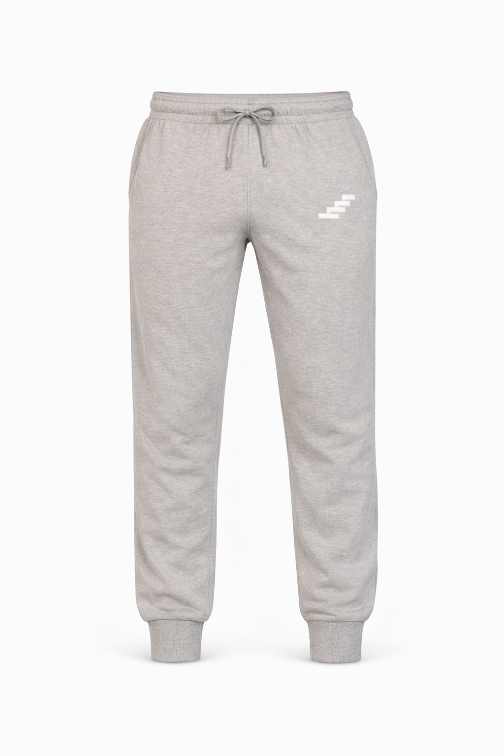Men’s grey Echelon premium fleece sweatpants designed for everyday comfort and clean streetwear style