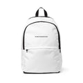 PurposeDriven™ minimalist white backpack with clean modern design and lightweight everyday carry style