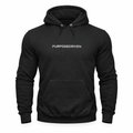men’s black Champion logo heavyweight hoodie premium pullover